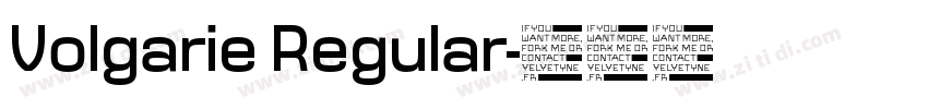 Volgarie Regular字体转换